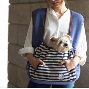 Alfie Pet Amos Front Sling Carrier Navy dog carrier cat carrier